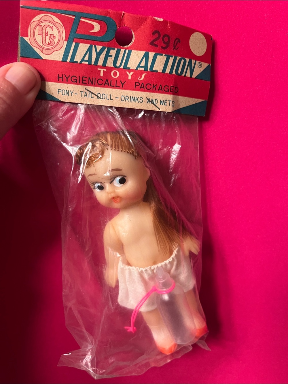 1950s Playful Action Doll - Sealed Retro Toy
